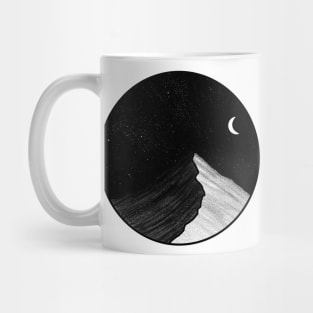 Moonlit mountain Mug